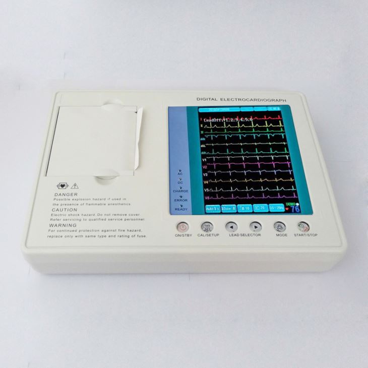 Six Channel ECG Machine with Touchscreen